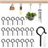 Yoicn Lth 20 Pezzi Vite a Gancio in Acciaio Inox, Ganci a Vite con Tassello, Ganci per Legno da Appendere per Appendere Cesti di Piante, Decorazioni Natalizie e Ganci a Soffitto