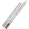 LOOTICH Guide per Cassetti in Acciaio con Cuscinetti a Sfera 600 mm Totale Telescopiche Guida per Cassetto con Ammortizzatore Chiusura Automatica Capacità di Carico 35 kg (1 Paio)