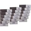 Sewokon Spugna abrasiva per legno, 6 grits (60/80/100/120/150/180), carta vetrata fine, carta vetrata, per legno, spugne abrasive, carta vetrata, legno fine, 18 pezzi