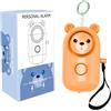 Dropish Allarme Personale di Sicurezza 130 dB con Torcia LED - Portachiavi di Emergenza Portatile per Autodifesa per Donna, Bambini e Anziani - Sirena Anti-Aggressione con Attivazione a Strappo