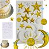 ZIOYANE 1 stampo in silicone per torte a forma di luna e stelle, per torte, decorazioni fai da te