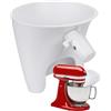 MMOBIEL Imbuto per Farina per KitchenAid 4,5-5 Quart Tilt-Head Stand Mixers Serie Artisan & Classic di MMOBIEL -Anti-Versamento, Per Ingredienti Secchi e Liquidi - Lavabile in Lavastoviglie