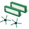 S SMILEFIL Smilefil Ricambio per aspirapolvere Vorwerk Folletto VR200 VR300 robot 2 filtri Hepa e 2 spazzole laterali