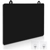 Transmore Copri fornelli resistenti al calore e impermeabili, 52x60 cm, protezione piano cottura in vetro e ceramica, copertura piatta nera
