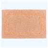 HOMESCAPES Tappetino da bagno di lusso, 1600 g/m², extra morbido, 100% cotone, reversibile, antiscivolo, lavabile, super assorbente, ad asciugatura rapida, colore pesca, 50 x 80 cm