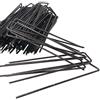 ToCi 100 ancoraggi a terra 150 x 25 mm - Ancoraggio a terra in filo di acciaio da 3 mm - Picchetti a U per il fissaggio di erbacce non tessute, pellicola, tubi e cavi - Ancoraggio di fissaggio per