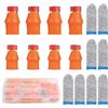 LALAGO 8 pezzi Coltello Pollice, Coltello Dito in Silicone con 8 Protezioni per Dita Antitaglio in HPPE, Coltello Pollice Silicone, Coltello da Giardinaggio, Attrezzi Giardinaggio per Raccolta Ortaggi