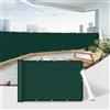 Sunnylaxx Frangivisto per Balcone 70x500cm Protezione，Copri Ringhiera Balcone，Impermeabile & Protezione UV-Schermi Privacy con Occhielli Verde Scuro