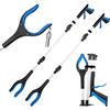 SGAONSN Pinza raccogli oggetti extra lunga da 109cm - Pinza telescopica prendi oggetti per anziani con testa rotante a 360°, ideale per luoghi difficili da raggiungere, design ergonomico, colore blu(2 pezzo)