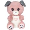 Gipsy TOYS - PELUCHE CANE CUTYDOOS LOVE ROSA CIPRIA E GRIGIO - 23 CM