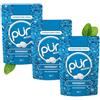 PUR Gum PUR Mints | Caramelos de menta Senza Aspartame | Dolcificate con Xilitolo | Senza Zucchero, Vegane, Senza Glutine | Gusto Naturale Menta| 65 Pezzi in Bustina Richiudibile (3 Confezione)