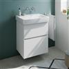 Geberit Renova Plan lavabo, evineo ineo5 evo mobile La: 60 cm, 2 scomparti estraibili, con maniglia incassata,, 501639001+BE0985WH, Renova Plan [Mobili da Bagno > Mobili con Lavabo Integrato]