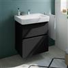 Geberit Renova Plan lavabo, evineo ineo5 evo mobile La: 65 cm, 2 scomparti estraibili, con maniglia incassata,, 501641008+BE0986BM, Renova Plan [Mobili da Bagno > Mobili con Lavabo Integrato]