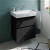 Geberit Renova Plan lavabo, evineo ineo5 evo mobile La: 65 cm, 2 scomparti estraibili, con maniglia incassata,, 501643008+BE0986BM, Renova Plan [Mobili da Bagno > Mobili con Lavabo Integrato]