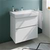 Geberit Renova Plan lavabo, evineo ineo5 evo mobile La: 75 cm, 2 scomparti estraibili, con maniglia incassata,, 501691001+BE0988WM, Renova Plan [Mobili da Bagno > Mobili con Lavabo Integrato]