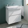 Geberit Renova Plan lavabo, evineo ineo5 evo mobile La: 75 cm, 2 scomparti estraibili, con maniglia incassata,, 501693001+BE0988WM, Renova Plan [Mobili da Bagno > Mobili con Lavabo Integrato]