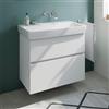 Geberit Renova Plan lavabo, evineo ineo5 evo mobile La: 85 cm, 2 scomparti estraibili, con maniglia incassata,, 501701001+BE0989WM, Renova Plan [Mobili da Bagno > Mobili con Lavabo Integrato]
