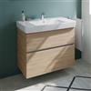 Geberit Renova Plan lavabo, evineo ineo5 evo mobile La: 90 cm, 2 scomparti estraibili, con maniglia incassata,, 501702001+BE0990OA, Renova Plan [Mobili da Bagno > Mobili con Lavabo Integrato]