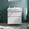 evineo ineo5 evo mobile La: 70 cm, 2 scomparti estraibili, con maniglia incassata, per lavabo Generit Renova Plan,, BE0988WH, ineo5 evo [Mobili da Bagno > Mobili Lavabo]