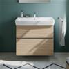 evineo ineo5 evo mobile La: 80 cm, 2 scomparti estraibili, con maniglia incassata, per lavabo Generit Renova Plan,, BE0989OA, ineo5 evo [Mobili da Bagno > Mobili Lavabo]