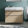 evineo ineo5 evo mobile La: 95 cm, 2 scomparti estraibili, con maniglia incassata, per lavabo Generit Renova Plan,, BE0991OA, ineo5 evo [Mobili da Bagno > Mobili Lavabo]