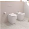 Ideal Standard Basento WC a pavimento con bidet, K888201+K888401+K888601, Basento bianco [WC > Set WC / Bidet]