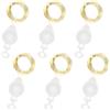 AGOTD 6 x 20 micro luci a LED, 2 m, in filo d'argento, a batteria, luci decorative per feste, matrimoni, Natale, giardino e interni (bianco caldo)