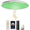 chysongoods Φ50cm 55W WIFI Musica Lampada da Soffitto LED Compatibile con Alexa Google Home Compatibile con Altoparlante Bluetooth RGB Cambia Colore Dimmerabile per Cucina Camera da Letto Bagno