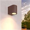 Ledvion - Applique da esterno, Sacramento, portalampada GU10, Ruggine