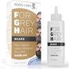 Boos Labs For Grey Hair For Beard, Alternativa Sana Alla Tinta Per Barba, Per Recuperare Colore Barba Uomo Originale, Prodotto Enzimatico Per Capelli, 125 Ml