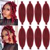 ZIYANGBABA Marley, confezione da 3 extension per capelli afro intrecciate, pre-separate, 45,7 cm, per intrecciare capelli crespi e crespi, per donne nere (#BUG, 45,7 cm (confezione da 3)