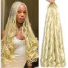 ZIYANGBABA Capelli per Trecce Ricci Francesi 56 cm 8 Confezioni Capelli Ricci per Trecce Pre-Stirati Extension per Trecce all'Uncinetto Ricci Francesi per fare trecce (613#, 55,9 cm (Confezione da 8))