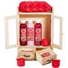 BRUBAKER Cosmetics set beauty da bagno e igiene personale ossicocco in comodo armadietto in legno