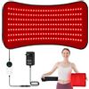 Piashow Cintura a raggi infrarossi, 242 LED, 60 x 30 cm, cintura a luce rossa, 660 nm e 850 nm, con regolazione timer, 5 modalità di luce, per gambe, schiena, vita, spalle, collo