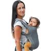 Beco Fly Ultralite Marsupio Neonati e Bambini - Compatto, Pieghevole e Leggero - Con Borsa da Trasporto, Posizione a M Ergonomica, Fronte Mamma e Zaino (7-20 kg) - Grigio