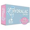 Fera Pharma Hydralac Ovuli Vaginali - Dispositivo Medico CE per Flora Vaginale, Secchezza, Irritazione, Menopausa e Alterazione pH - con Acido Ialuronico e Acido Lattico, 10 Ovuli