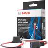 Bosch Cavo di Collegamento Bosch per Caricabatterie - Batteria con Occhielli e Fusibile da 40 A - Ricambi Originali - Occhielli M6, Cavo da 52 cm - 0189999280