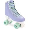 Spokey Pattini a rotelle classici da donna, dimensioni regolabili, cuscinetti a sfera ABEC7, colore viola, turchese, per ragazze, classici, pattini in linea, SPOKEY Queenie (35-38)