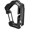 1TG Tactical Molle, moschettone da 200 kg, in acciaio inox 304, con chiusura rapida, righello, apribottiglie e chiave esagonale, clip EDC per zaino, supporto piatto, campeggio e guinzaglio per cani