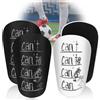 ELNLE Mini protege Tibia Calcio Bambino 2 Coppie 8 x 5 cm Protegge Mini Tibia Calcio per Bambini Forte e Leggero Protege Tibia per Giochi di Calcio, Jogging, Correre