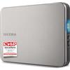 Toshiba Canvio Flex 2TB - Hard disk esterno portatile da 2,5'' (HDD) per Mac, PC Windows, smartphone e tablet, compatibile con la maggior parte dei dispositivi USB-C e USB-A, argento caldo