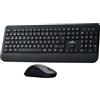 Bluestork - Pack Office R2 - Set tastiera mouse a doppia connessione Bluetooth / 2,4 GHz - Tastiera wireless AZERTY FR, ricaricabile e mouse wireless leggero - 120 ore di autonomia - PC/tablet/mobile