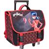 mybagstory - Miraculous - Zaino con ruote da bambina 41 x 35 x 15 cm - Borsa da scuola Trolley con scomparti e patta - Maniglia telescopica e ruote - primaria CP CE1 CE2