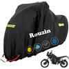 Rouzin Telo di copertura per moto - Telo impermeabile per moto da esterno 420D Oxford, impermeabile, per moto, telo per moto XXXL, 265x105x133cm