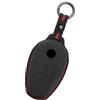 Rondrive Portachiavi in pelle scamosciata per VW Touareg 7P 2011 2012 2013 2014 2015 2016 2017 2018 portachiavi portachiavi nero