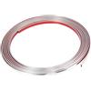 A ABSOPRO Striscia Di Finitura Per Carrozzeria 10mm PVC Cromato 1pc | Tono Argento Per Bordi Porta Tetto Finestra Protezione Graffi Decorazione Facile Installazione Adatta Auto Camion SUV