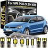 BMT xms 8pz Kit di Luci LED per Interni per Volkswagen VW Polo MK4 MK5 9N 9N3 6R 6C 61 2002-2017