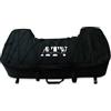 QLS Borsa per ATV, Montaggio Posteriore, Tasca Quadrupla con Tasca Speciale per Cartella, Nero, 93 x 27 x 43 cm