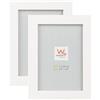 walther design Peppers BP710VD - Cornice portafoto in legno, 7 x 10 cm, bianco polare, confezione da 2 pezzi