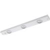 Eglo Kob Lampada sottopensile a Led da cucina a 3 luci in metallo | bianco, lampada da cucina con interruttore a bilanciere, bianco caldo